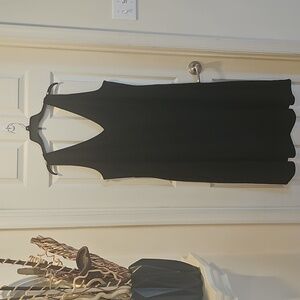 Ava & Viv Classic Black Sleeveless Midi Dress